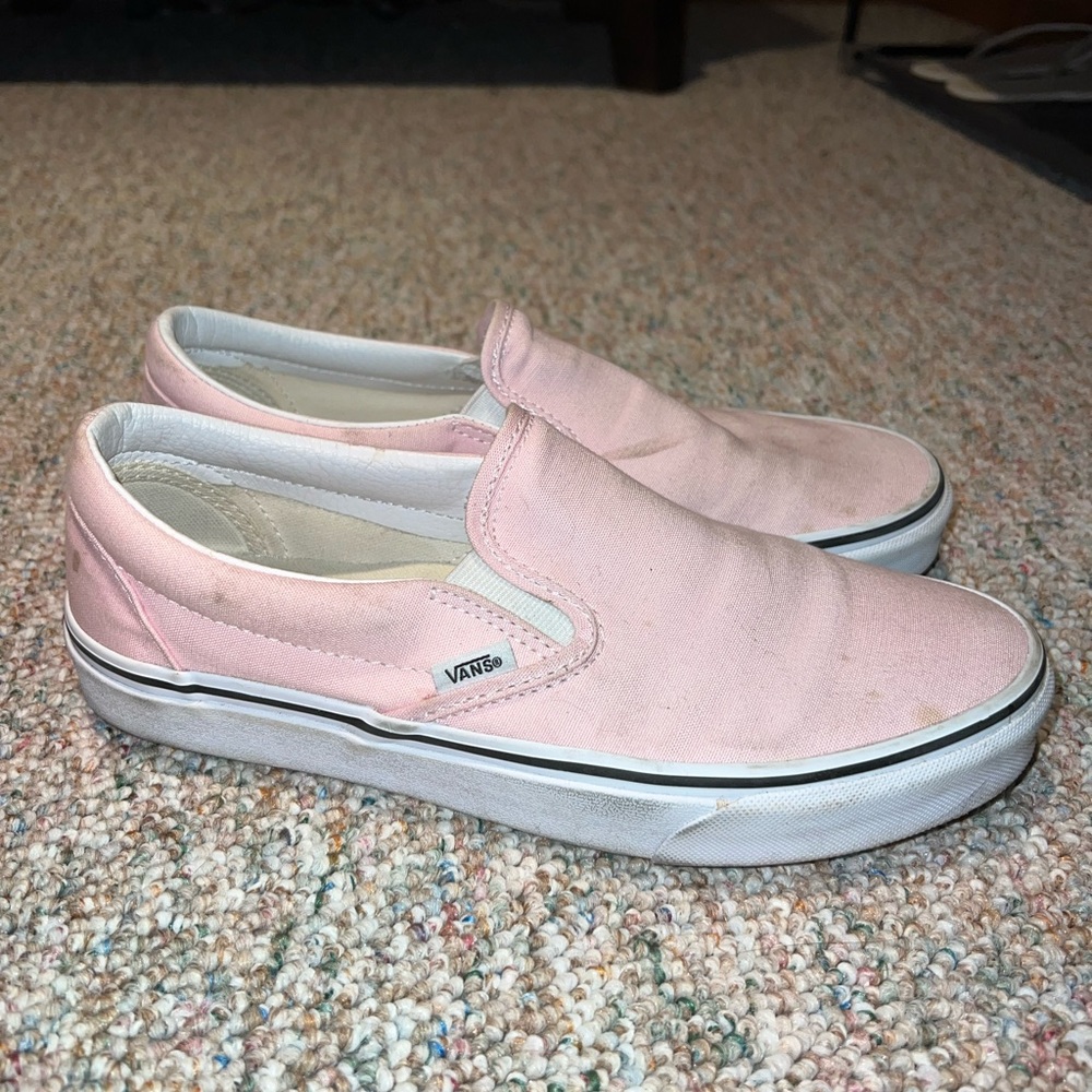 Vans Women's Pink Slip-On Shoes